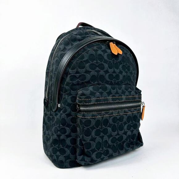 COACH CG021 Charter Backpack In Signature Denim - Picture 3 of 11